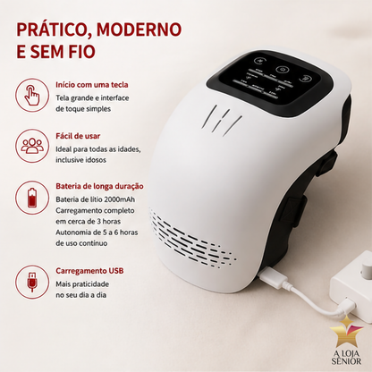 Masajeador de rodilla con calor infrarrojo