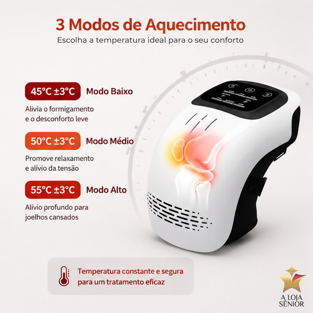 Masajeador de rodilla con calor infrarrojo